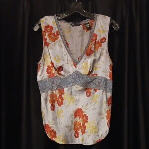 Blooming Silk & Lace Tank